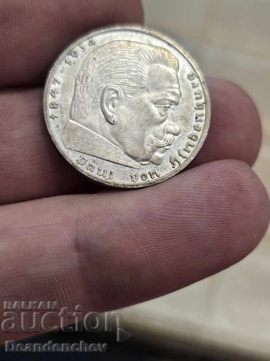 Germany Third Reich! 2 stamps 1939 Silver. Germany Third Reich! 2 stamps 1939 Silver.