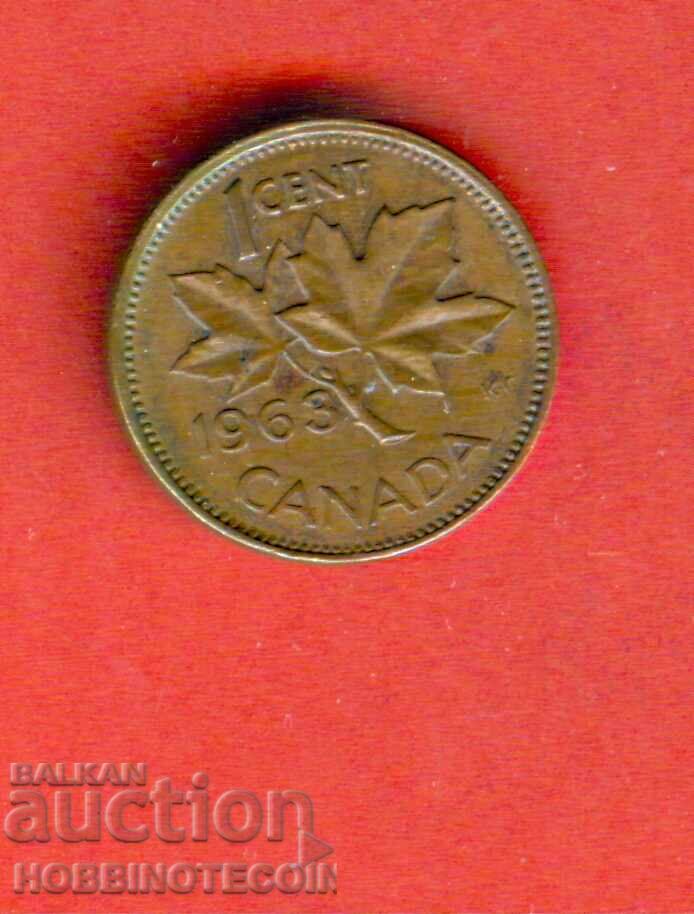 CANADA CANADA 1 cent issue - issue 1963 - QUEEN CANADA CANADA 1 cent issue - issue 1963 - QUEEN