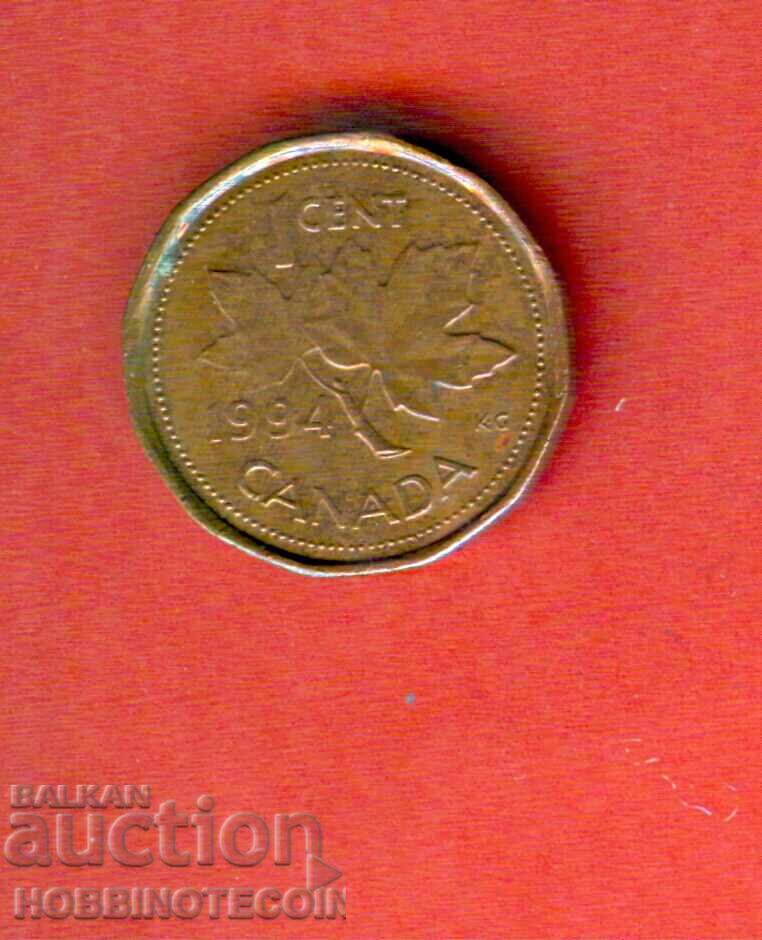 CANADA CANADA 1 cent issue - issue 1994 - QUEEN CANADA CANADA 1 cent issue - issue 1994 - QUEEN