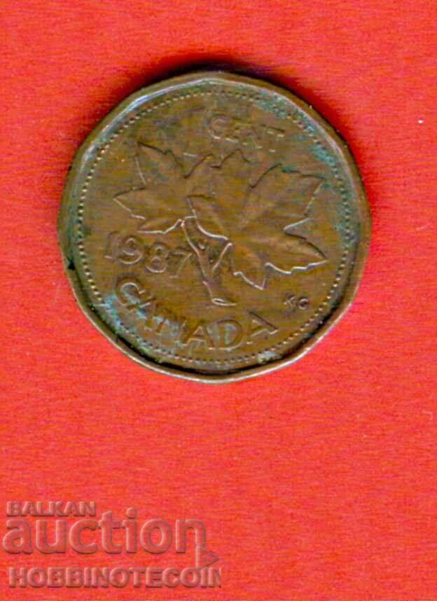 CANADA CANADA Emisiune de 1 cent - numărul 1987 - REGINA CANADA CANADA Emisiune de 1 cent - numărul 1987 - REGINA