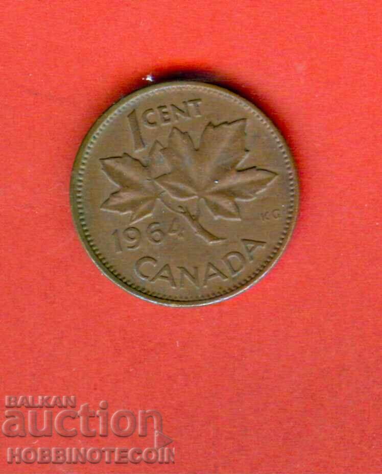 CANADA CANADA 1 cent issue - issue 1964 - QUEEN CANADA CANADA 1 cent issue - issue 1964 - QUEEN