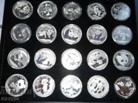 Silver Chinese Pandas 1 oz silver - 20 pieces