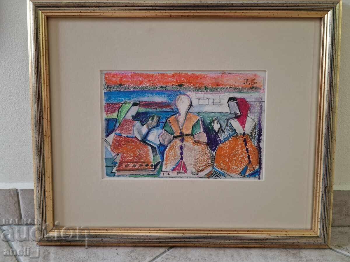 Παστέλ σχέδιο του Pencho Balkanski Παστέλ σχέδιο του Pencho Balkanski