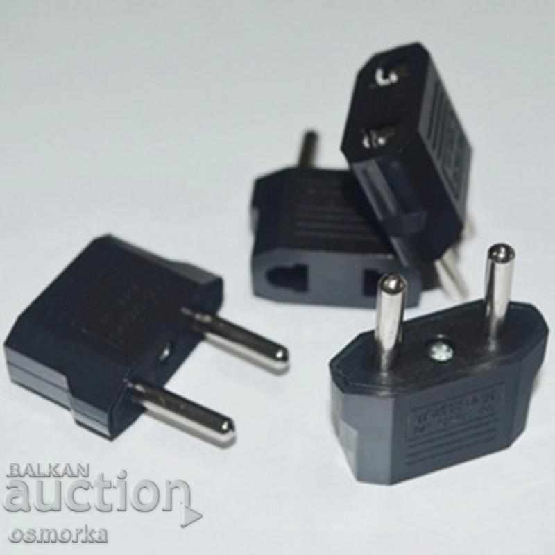 Auction Plug adapter from American to Bulgarian standard new Auction Plug adapter from American to Bulgarian standard new