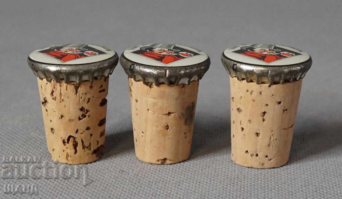 Auction VINS DU POSTILLON 3 Old Advertising wine corks Auction VINS DU POSTILLON 3 Old Advertising wine corks