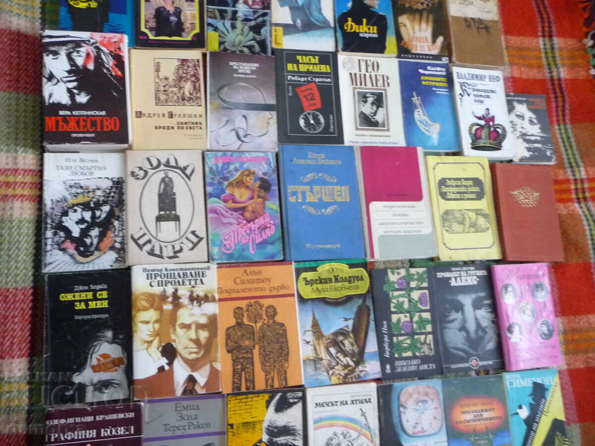 Delivery of 50 books for 40lv. novels crime romance classics bestsellers