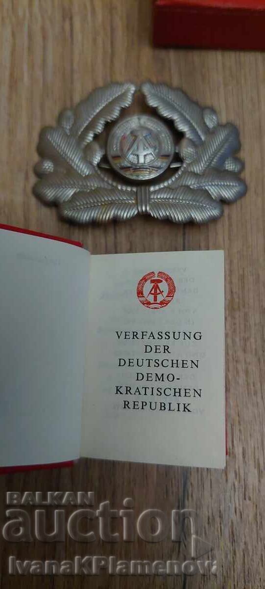 Delivery of GDR cockade and booklet for collectors