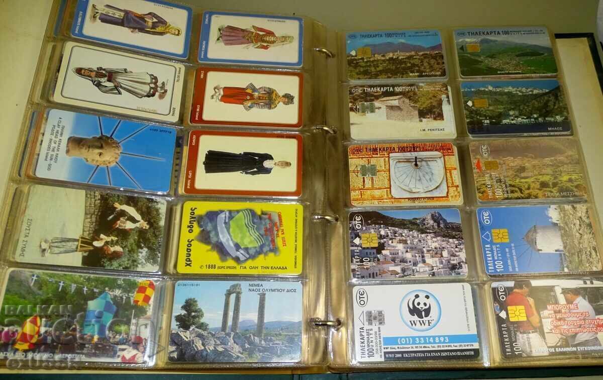 270 Greek phone cards, 120lv. all - 5 270 Greek phone cards, 120lv. all - 5