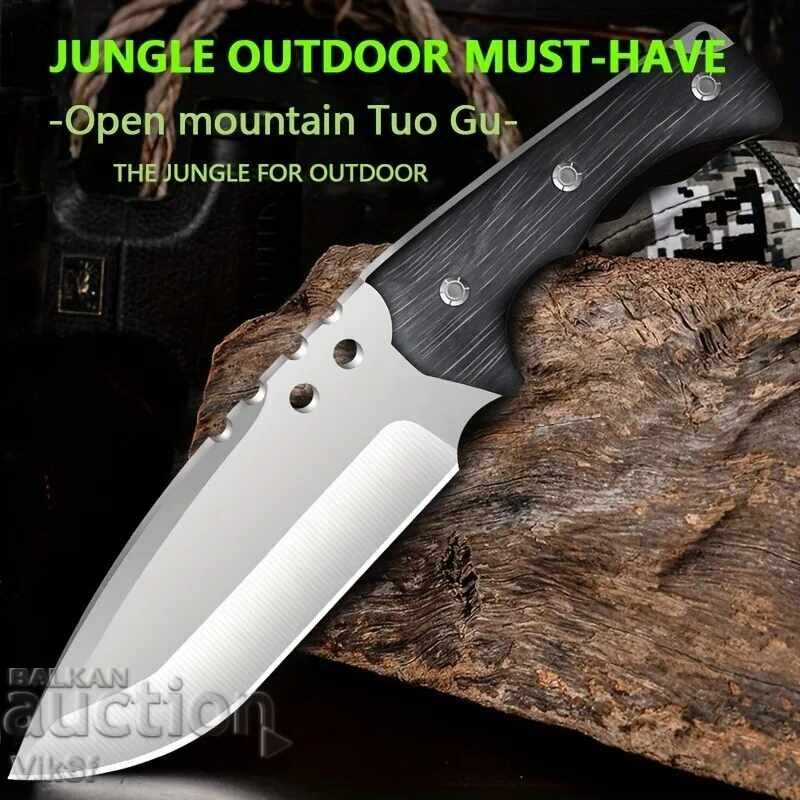 Auction High quality hunting knife 145x270, leather sheath Auction High quality hunting knife 145x270, leather sheath