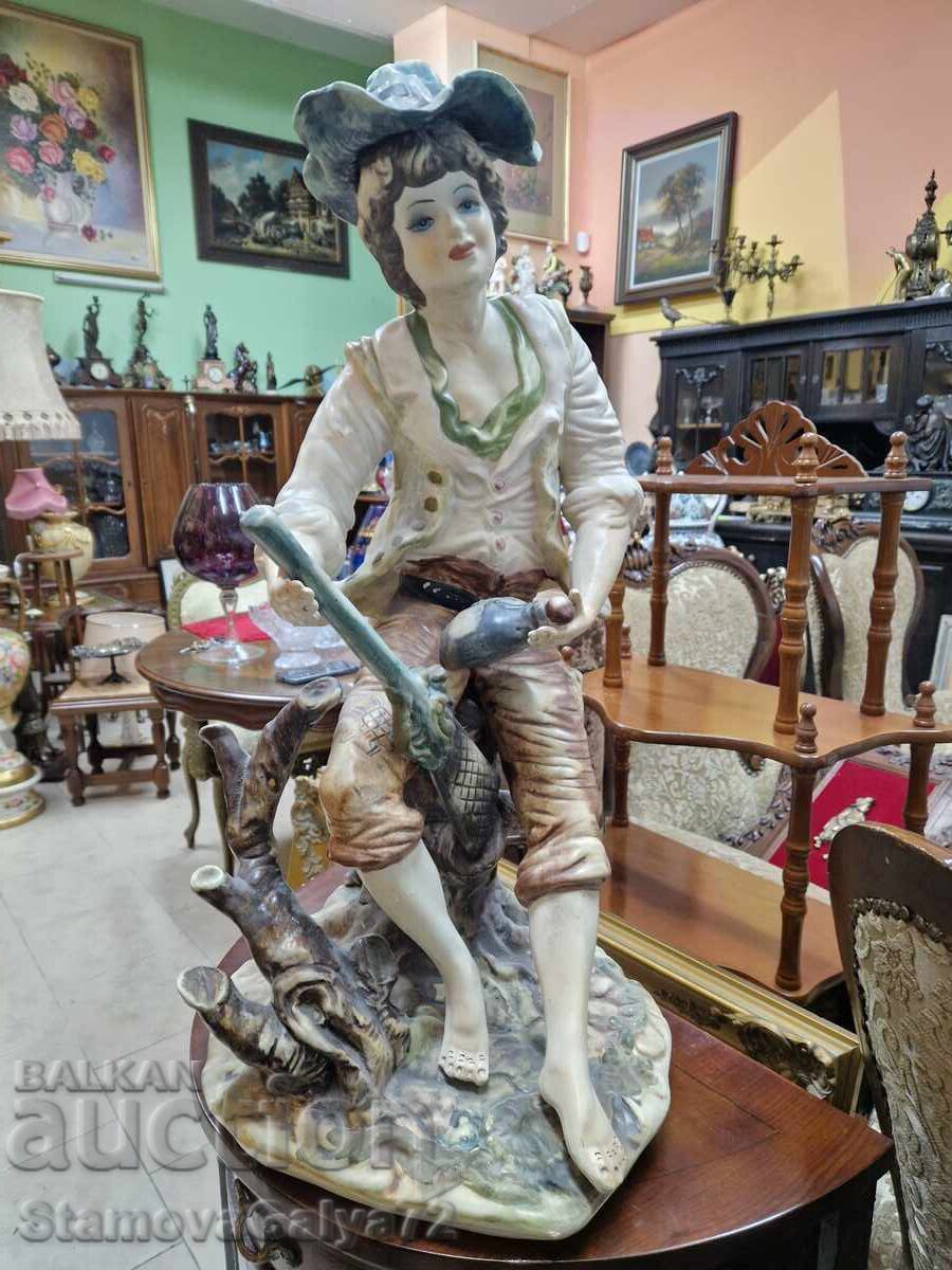 Great large Italian Capodimonte figurine with price 498.00 BGN | € 254.62 Great large Italian Capodimonte figurine with price 498.00 BGN | € 254.62