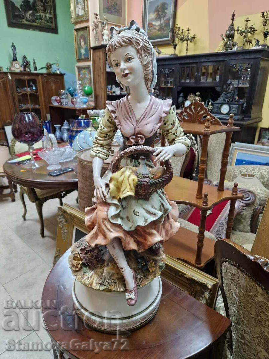 Auction Superb porcelain Italian figure statuette Capodimo Auction Superb porcelain Italian figure statuette Capodimo