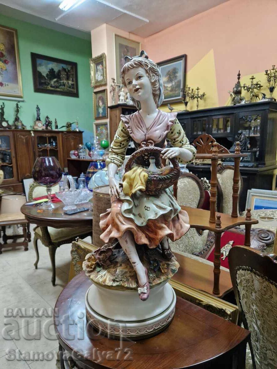 Superb porcelain Italian figure statuette Capodimo Superb porcelain Italian figure statuette Capodimo