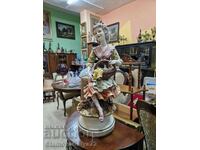 Superbă figurină italiană din porțelan Capodimo