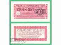 (¯`'•.¸GERMANIA 10 timbre 1944 (Wehrmacht, Swastika) UNC¸.•'´¯)