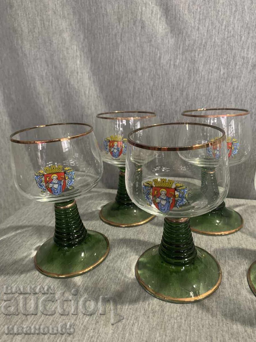 Set of German wine glasses - 6 Set of German wine glasses - 6
