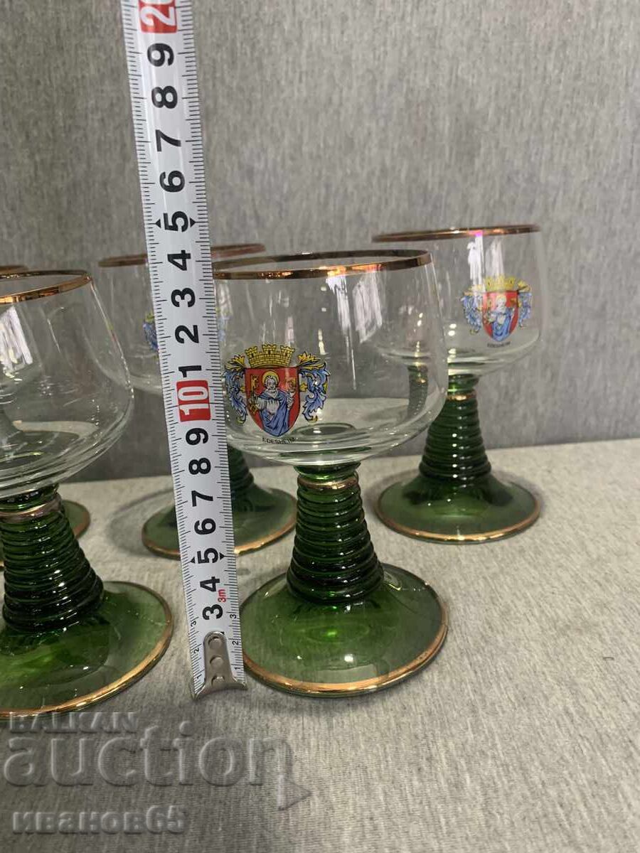 Set of German wine glasses - 7 Set of German wine glasses - 7