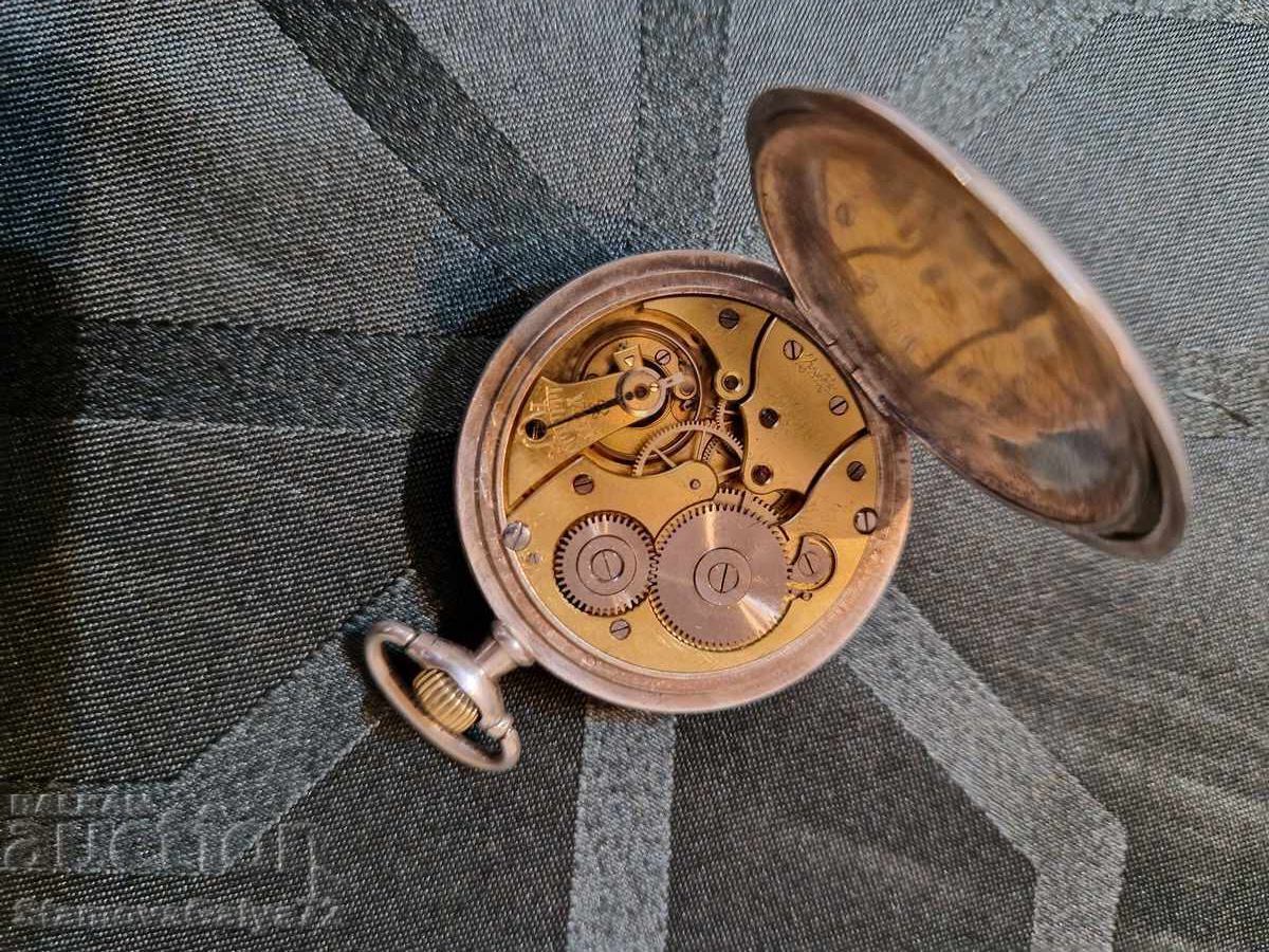 Antique silver Swiss pocket watch ZENITH - 7