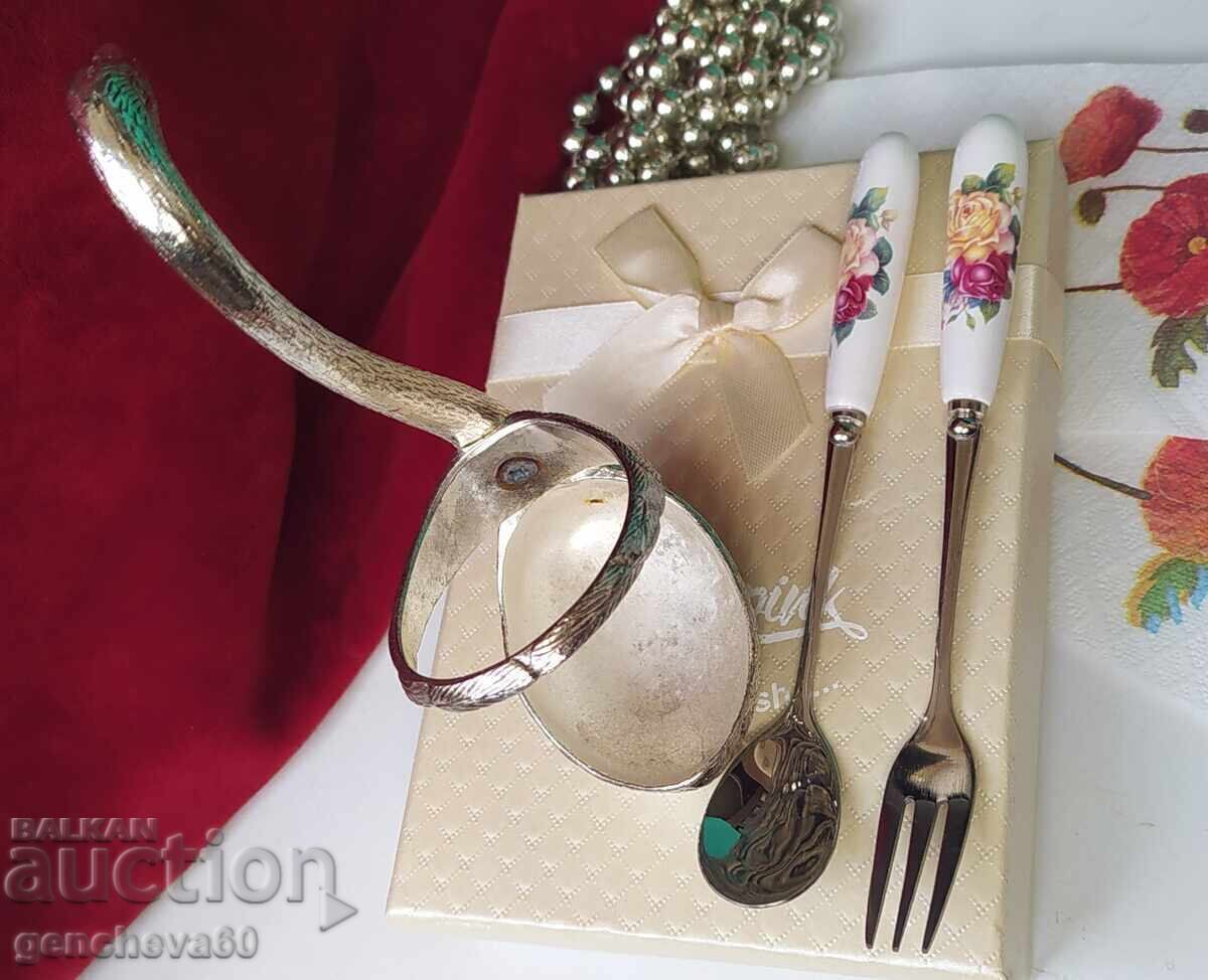 Silver-plated metal swan napkin holder and others - 5 Silver-plated metal swan napkin holder and others - 5