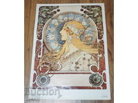 Alphonse Mucha Poster original ceh cu semne zodiacale 1899