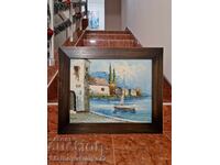 Superb antique original oil on canvas painting