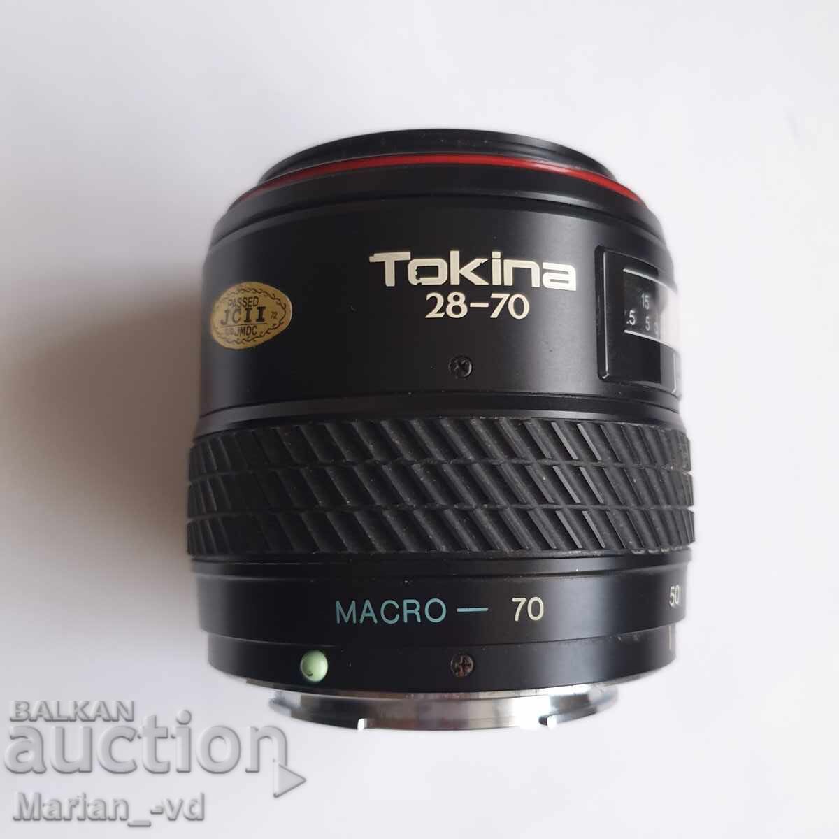 Obiectiv Tokina AF SD 28-70mm f/3.5-4.5 cu preț 60.00 BGN | € 30.68 Obiectiv Tokina AF SD 28-70mm f/3.5-4.5 cu preț 60.00 BGN | € 30.68