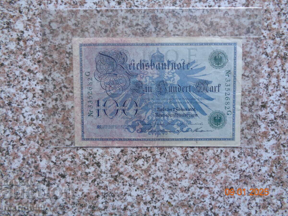 100 de timbre - 1908