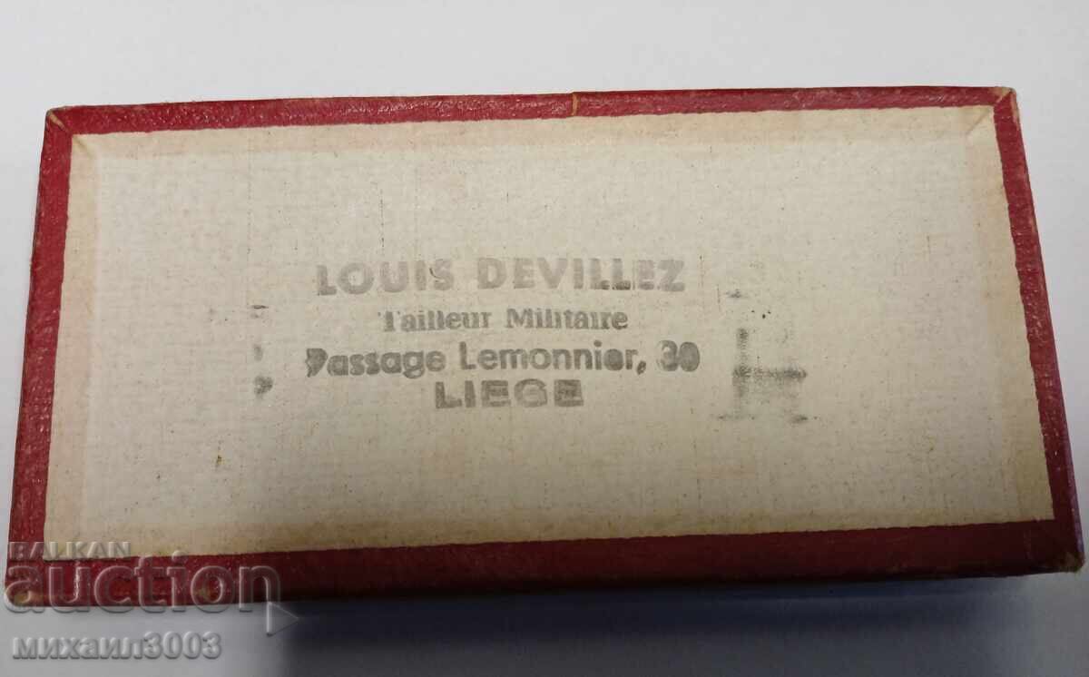 OLD BELGIAN ORDER WITH CROWN AND ORIGINAL BOX - 6 OLD BELGIAN ORDER WITH CROWN AND ORIGINAL BOX - 6