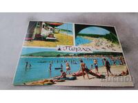 Postcard Primorsko Camping Pearl Collage 1970