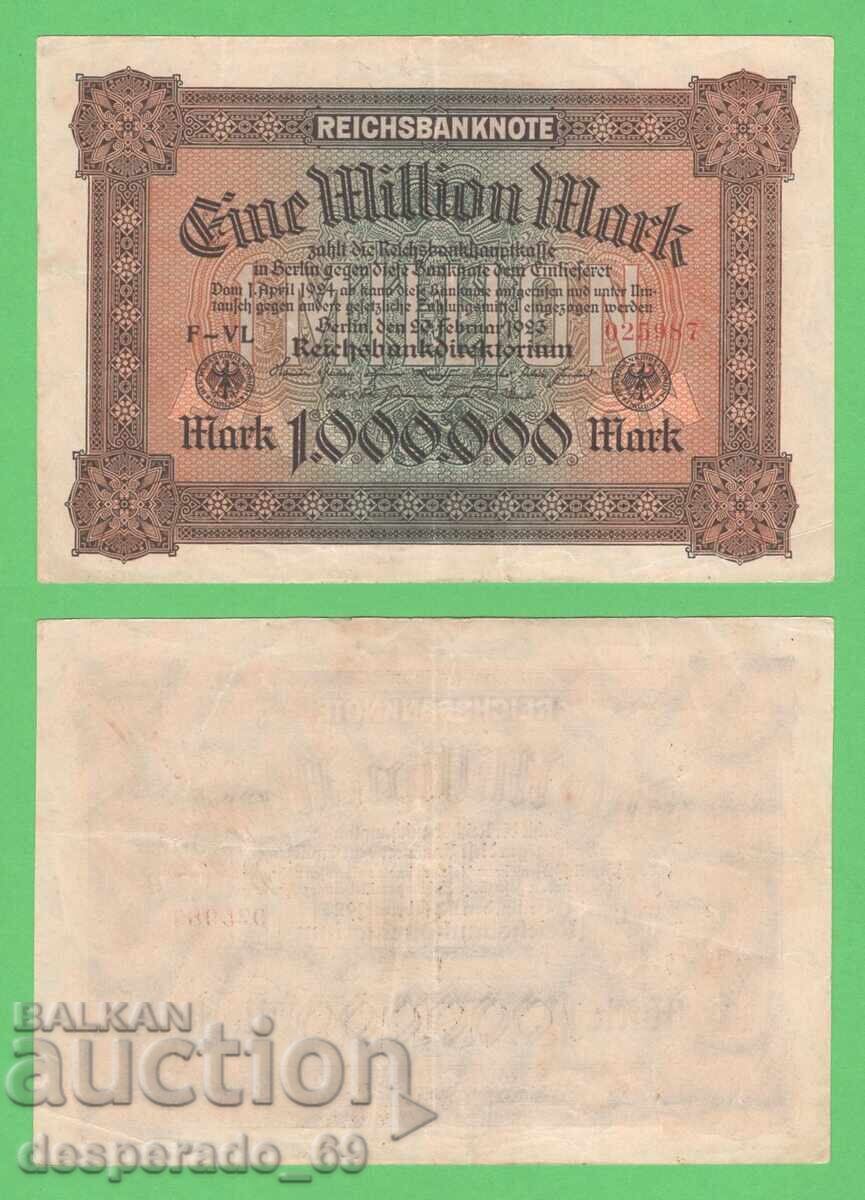 (¯`'•.¸GERMANIA 1 milion de mărci 20.02.1923¸.•'´¯)