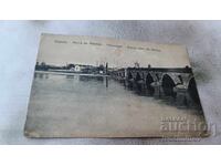 Postcard Edirne Maritsa Bridge 1915