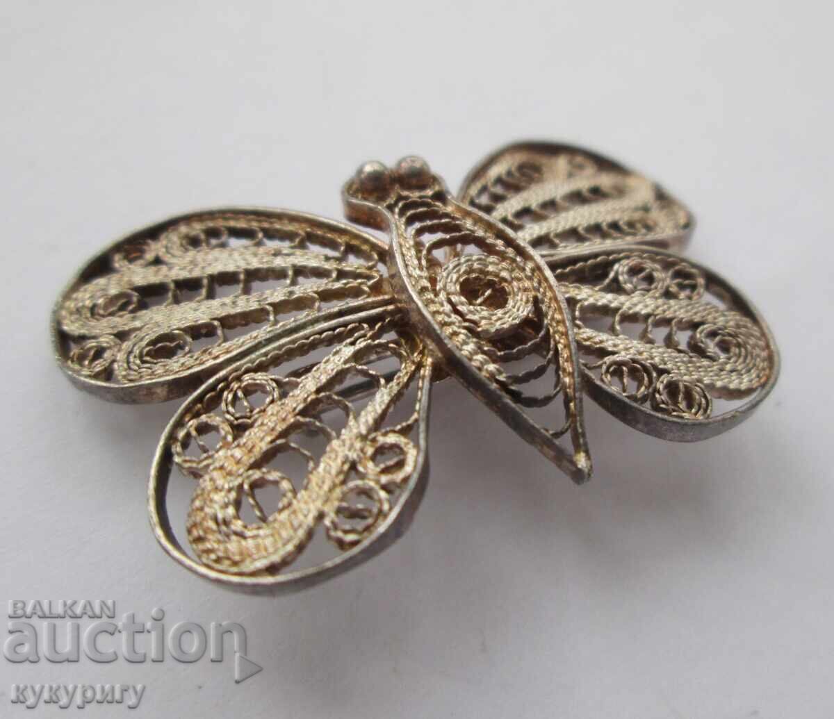 Old filigree brooch Butterfly filigree handmade with price 30.00 BGN | € 15.34 Old filigree brooch Butterfly filigree handmade with price 30.00 BGN | € 15.34