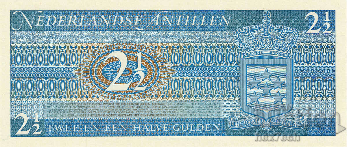 Auction  ❤️ ⭐ Netherlands Antilles 1970 2½ guilders UNC new ⭐ ❤️