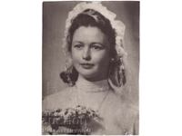 LARGE OLD PHOTO BRIDE WEDDING D257