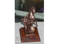 Souvenir statuette "Horse and rider". Copper electroplating.