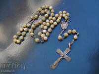 OLD PEARL PRAYER ROSARY WITH SILVER