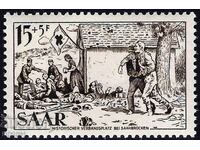 Германия СААР 1956 - червен кръст MNH