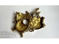 Inkwell, brass