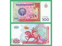 (¯`'•.¸ UZBEKISTAN 500 sums 1999 UNC ¸.•'´¯)