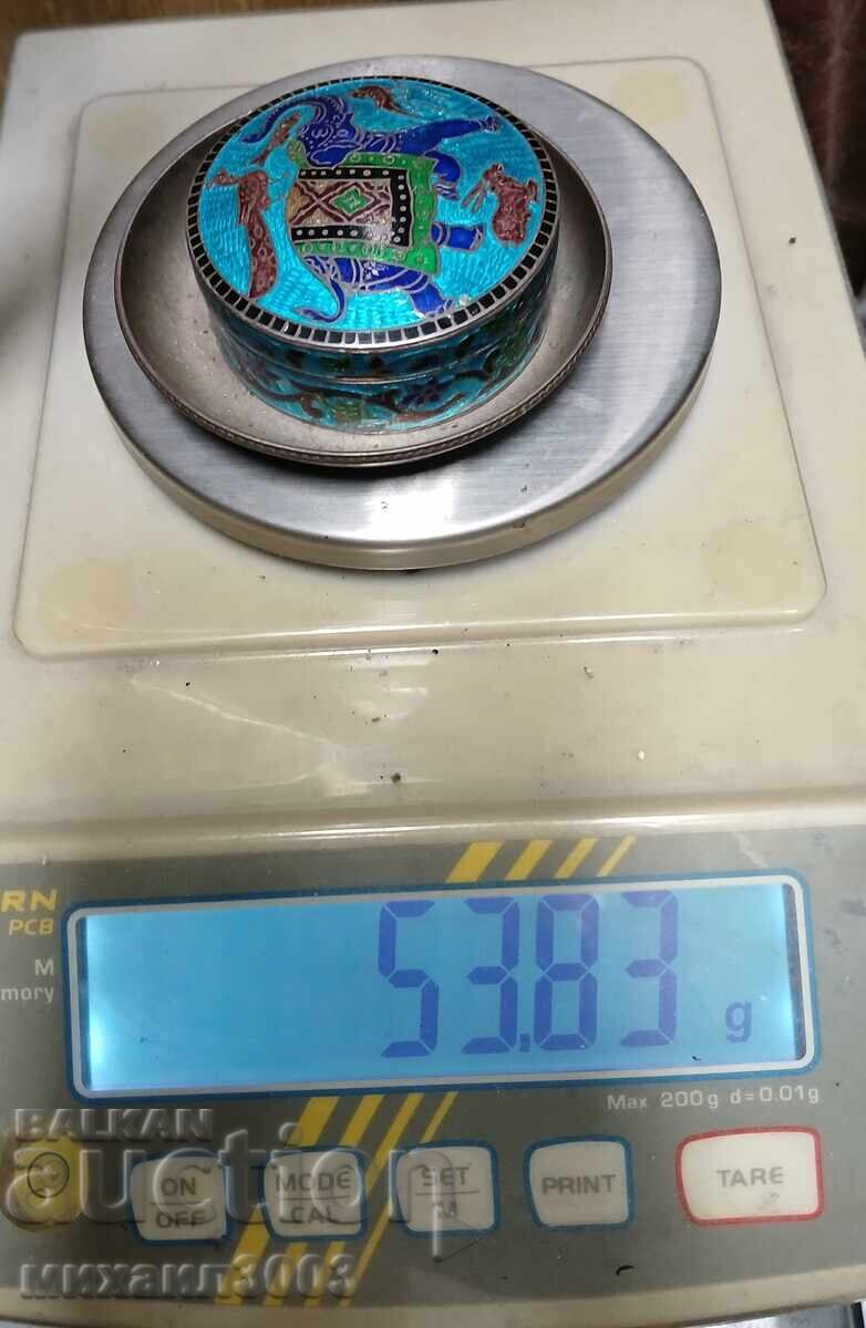 Сребърна кутийка с емайл - 7 Сребърна кутийка с емайл - 7