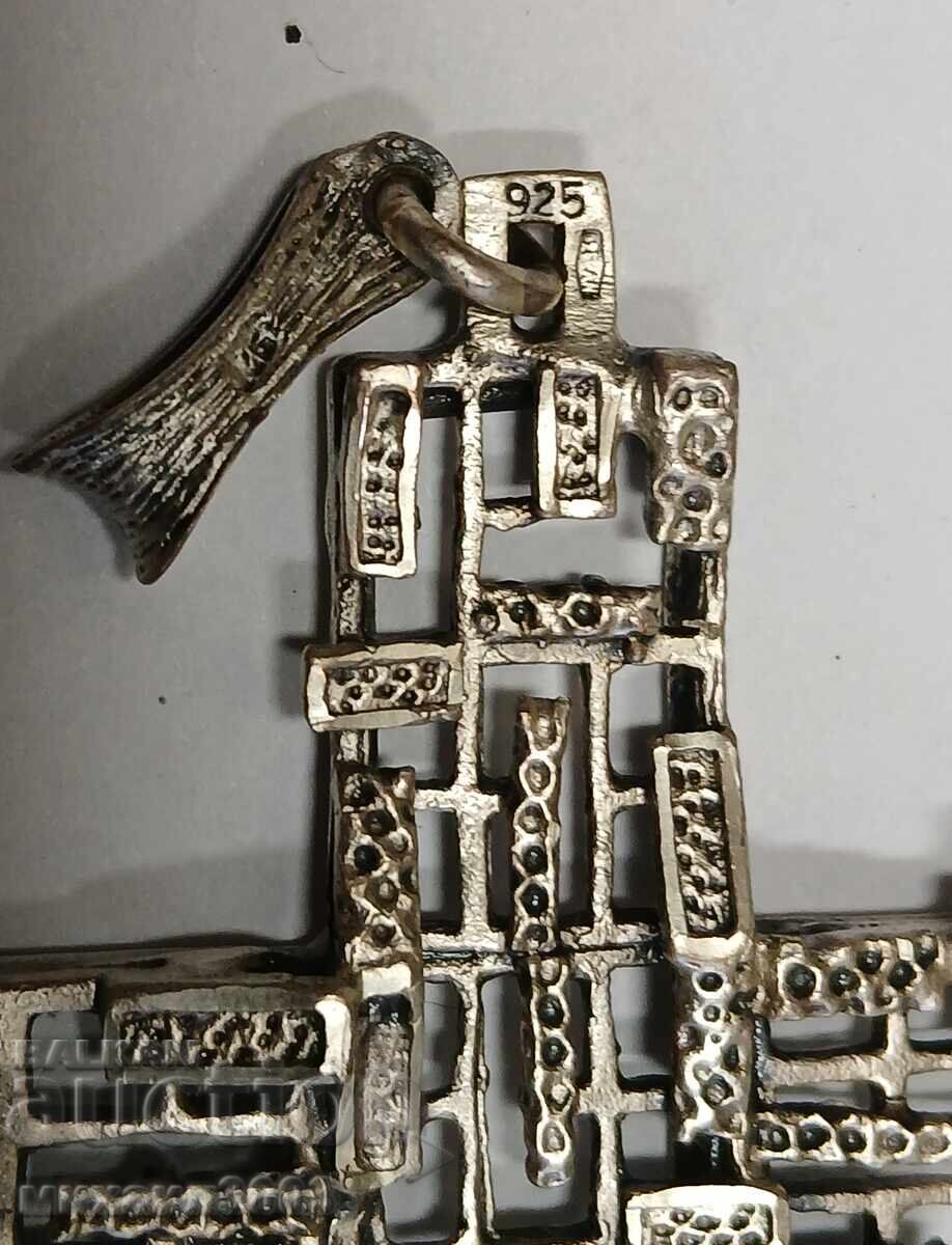 LARGE SILVER CROSS HANDMADE 925 SALT - 24.63 GRAMS with price 150.00 BGN | € 76.69 LARGE SILVER CROSS HANDMADE 925 SALT - 24.63 GRAMS with price 150.00 BGN | € 76.69