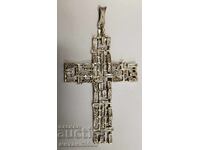 ΜΕΓΑΛΟ ΧΕΙΡΟΠΟΙΗΤΟ ΑΣΗΜΕΝΙΟ ΣΤΑΥΡΟ ΔΕΙΓΜΑ 925 - 24,63 ΓΡΑΜ.