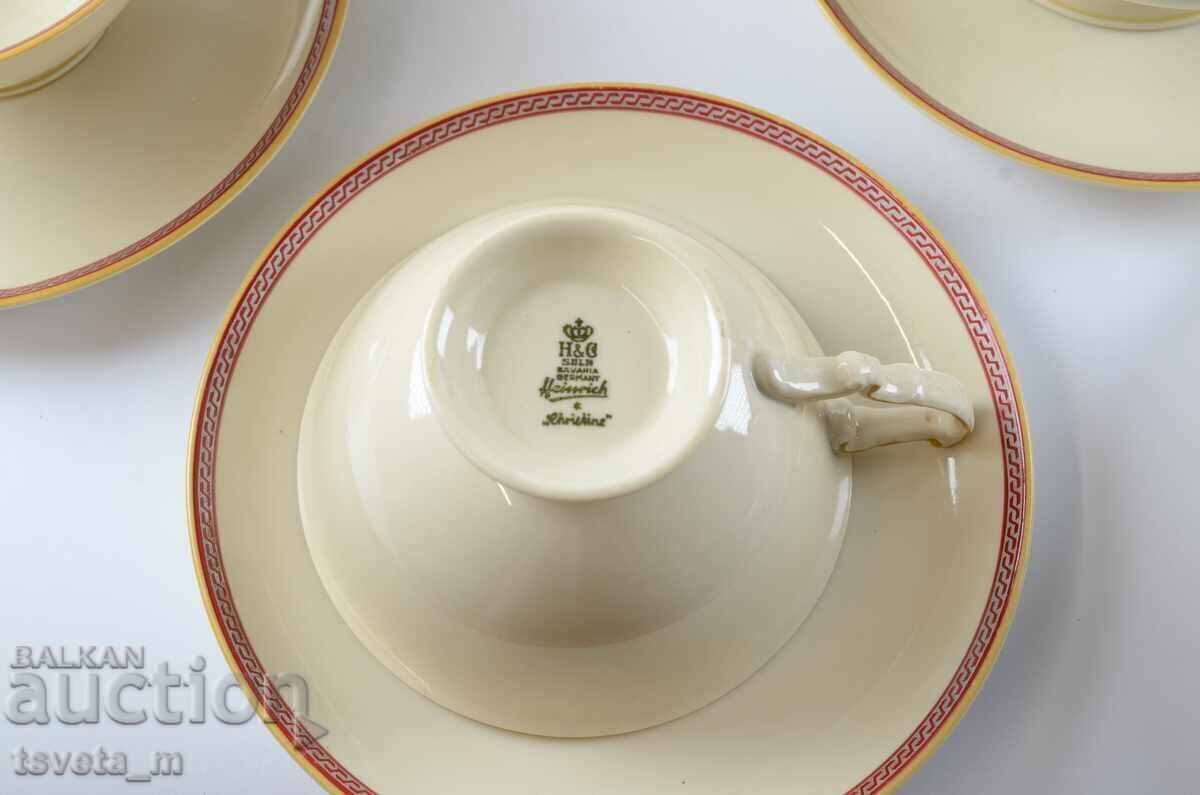 Delivery of Porcelain tea set 15 pieces H & G Bavaria, Germany Delivery of Porcelain tea set 15 pieces H & G Bavaria, Germany