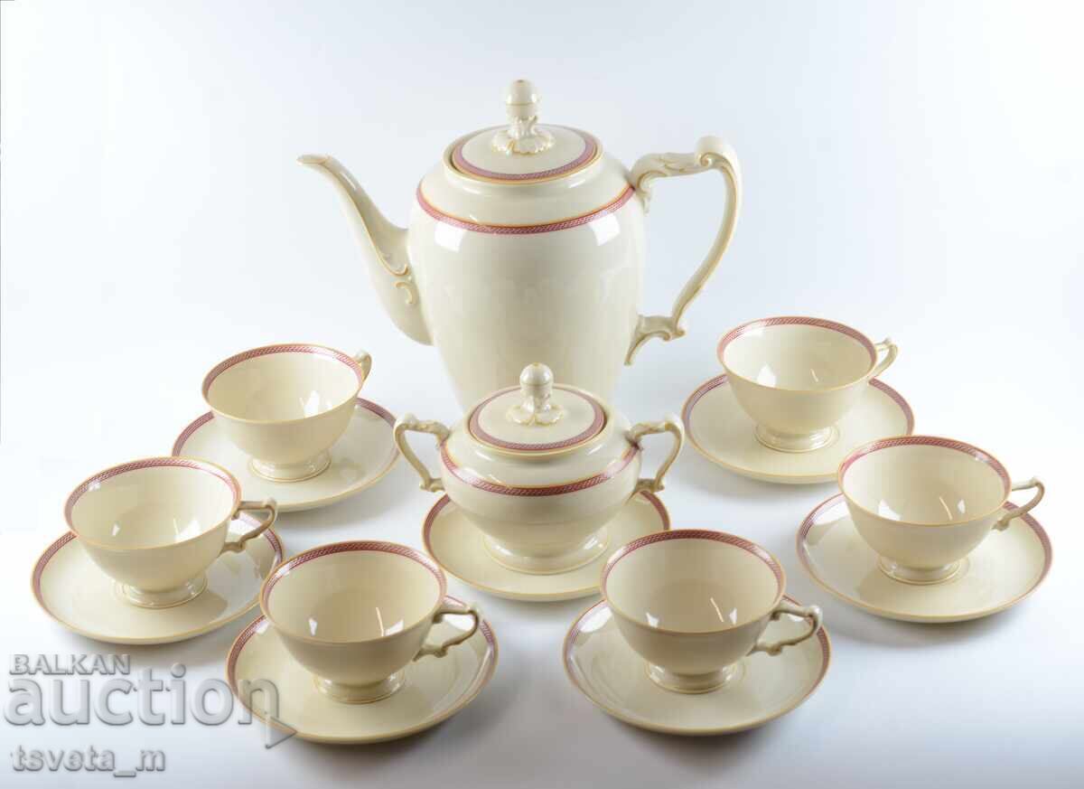 Porcelain tea set 15 pieces H & G Bavaria, Germany Porcelain tea set 15 pieces H & G Bavaria, Germany