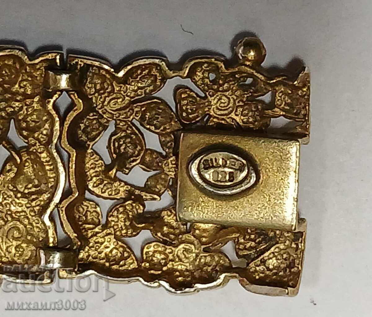 Livrarea BĂRĂRĂ DAMĂ ARGINTĂ PLACATĂ AUR 18,08 GRAME Livrarea BĂRĂRĂ DAMĂ ARGINTĂ PLACATĂ AUR 18,08 GRAME