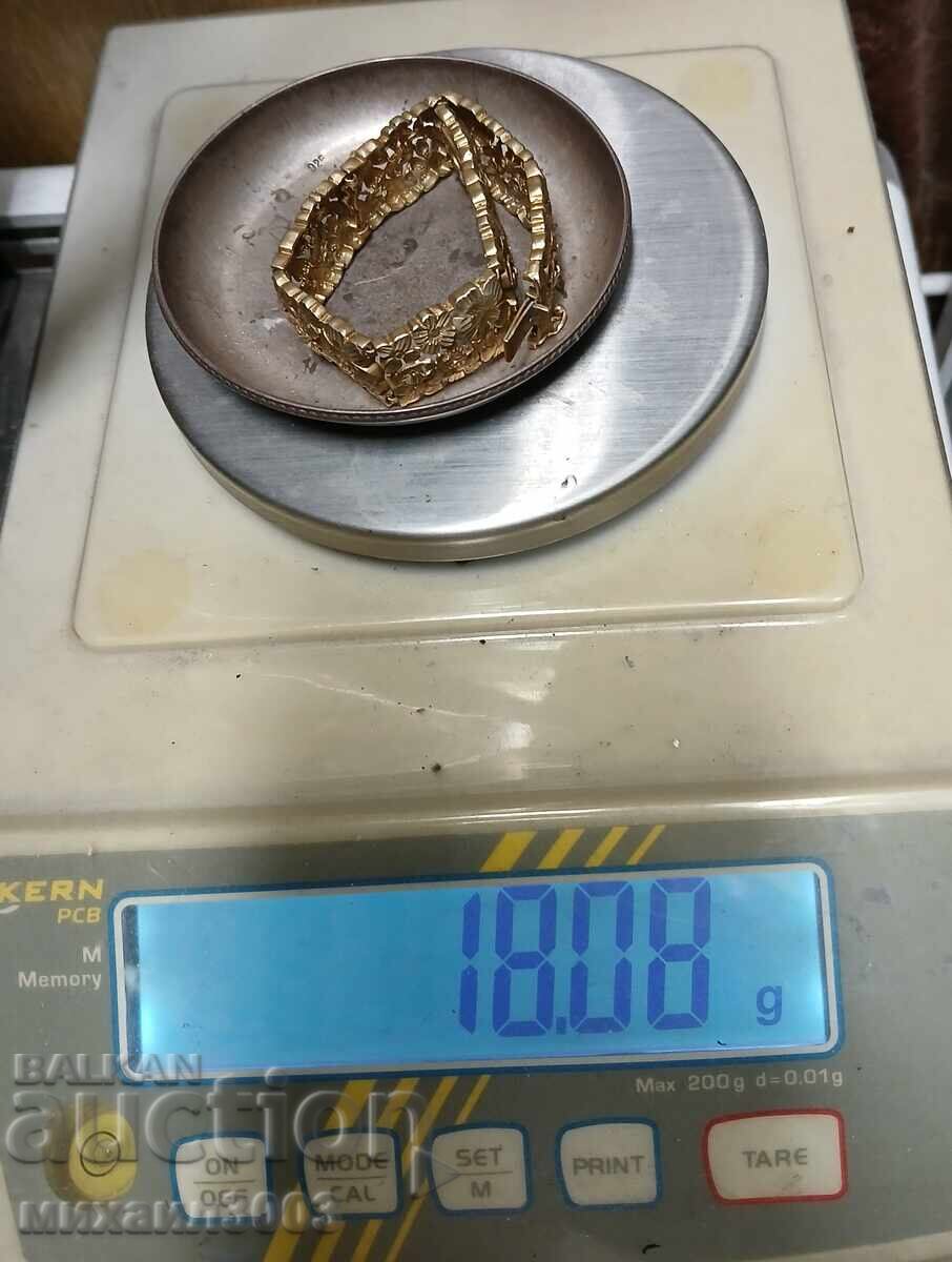 BĂRĂRĂ DAMĂ ARGINTĂ PLACATĂ AUR 18,08 GRAME - 7 BĂRĂRĂ DAMĂ ARGINTĂ PLACATĂ AUR 18,08 GRAME - 7