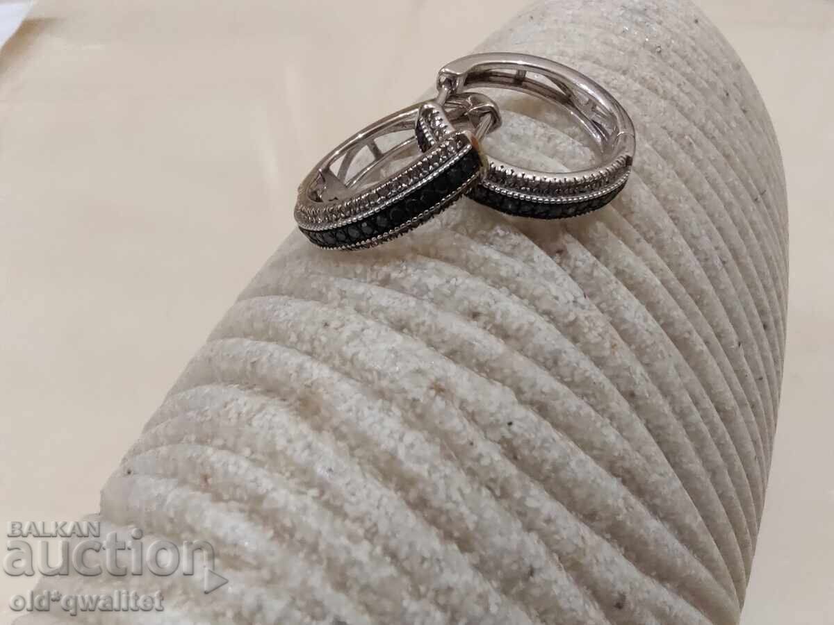 Earrings Silver 925, blue Diamonds with price 497.00 BGN | € 254.11 Earrings Silver 925, blue Diamonds with price 497.00 BGN | € 254.11