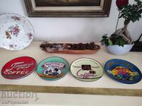 Πιάτα 8 τεμάχια πορσελάνινα, μαρκαρισμένα, 4 σχέδια