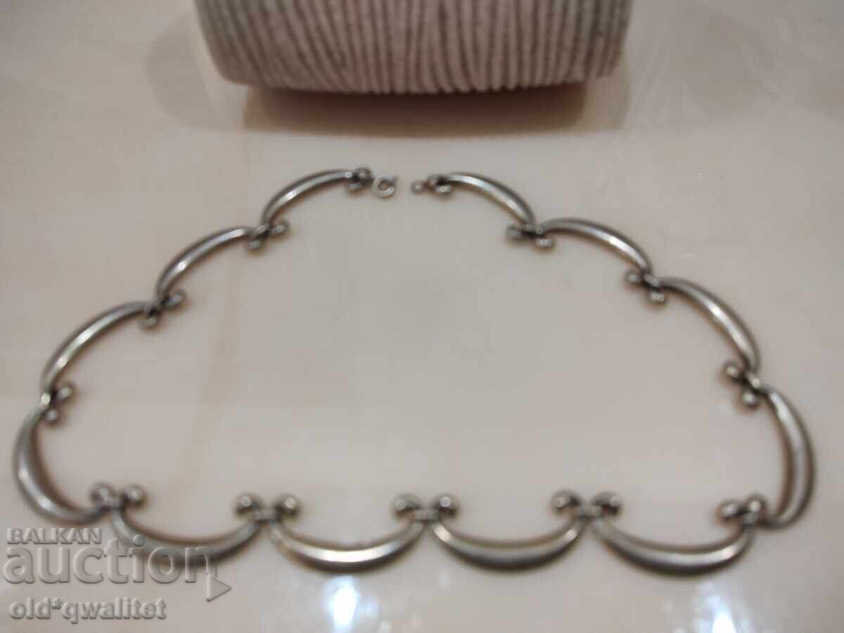 Old necklace, aristocratic, silver 925 gold plated - 5 Old necklace, aristocratic, silver 925 gold plated - 5