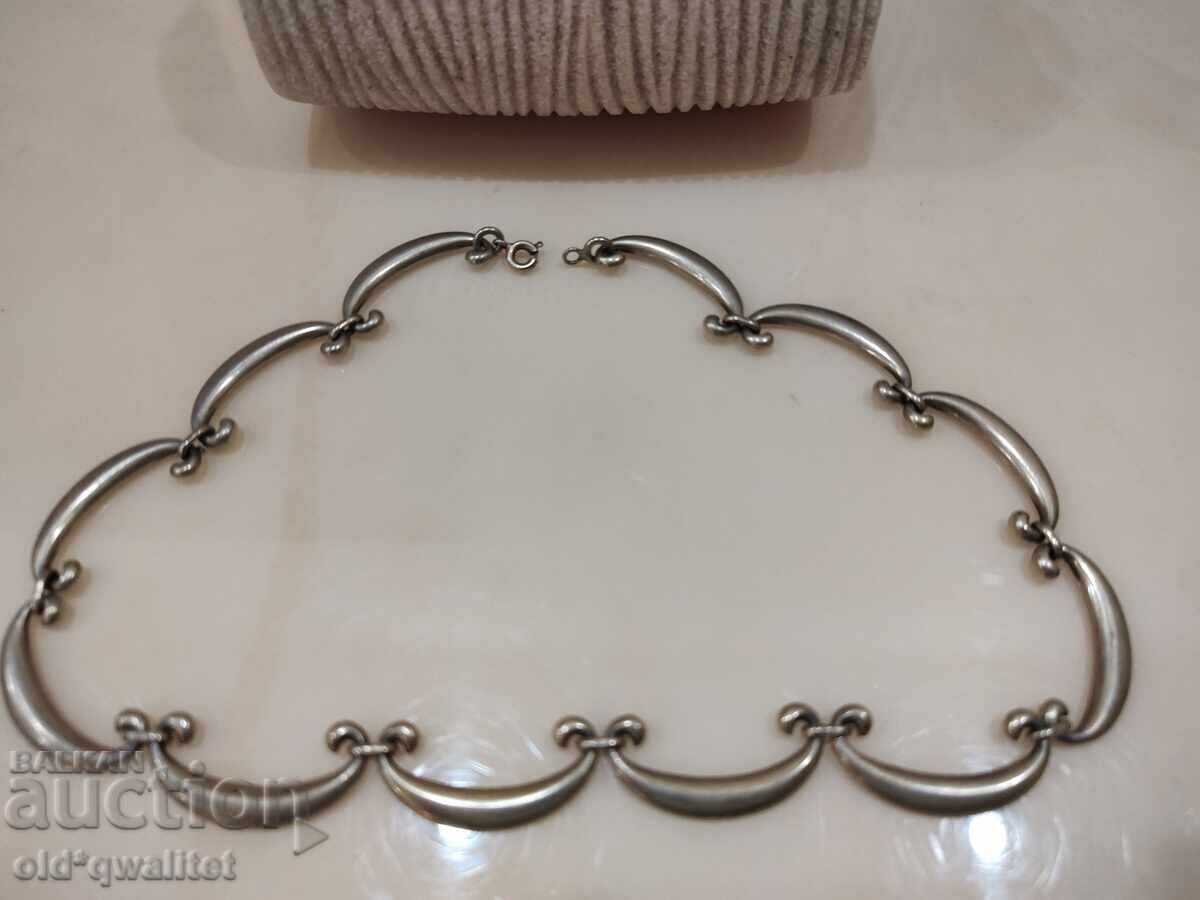 Old necklace, aristocratic, silver 925 gold plated - 6 Old necklace, aristocratic, silver 925 gold plated - 6