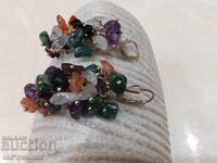 Earrings, very very beautiful, Amethyst and others, gold 333